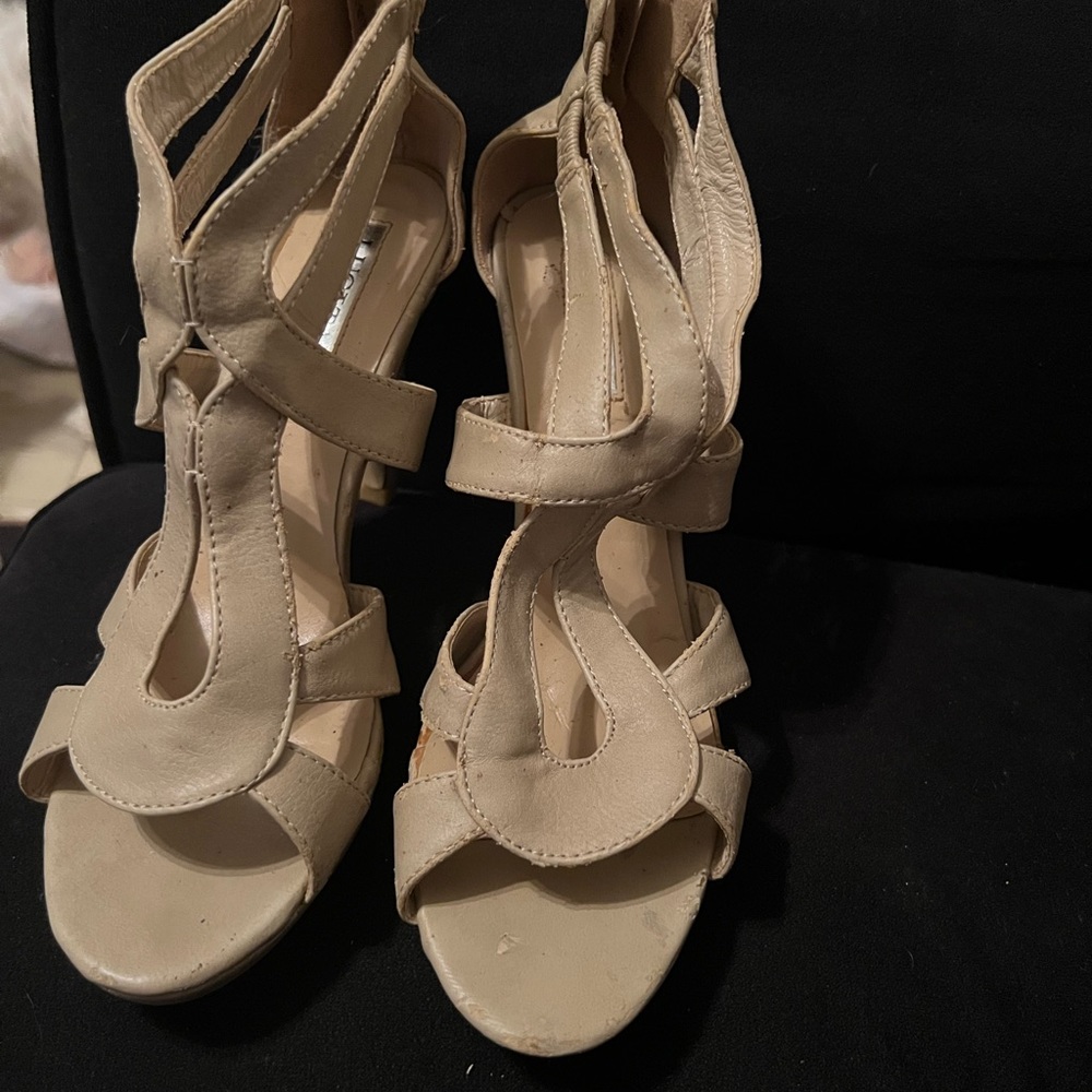 Nude high heels